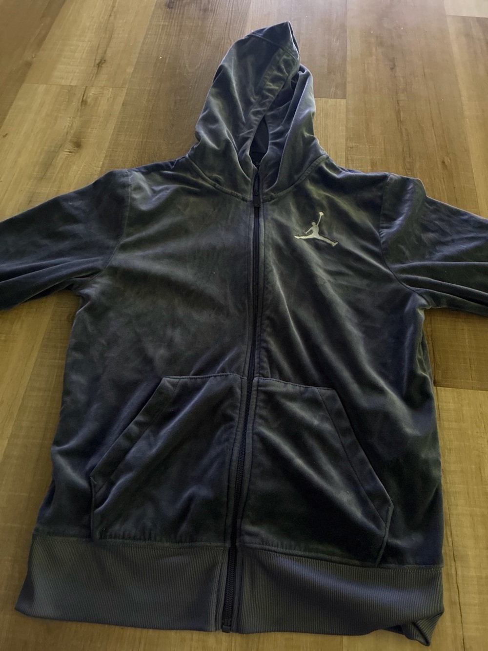 Jordan women’s black Velour Full-Zip Hoodie